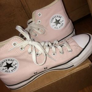 light pink converse high top